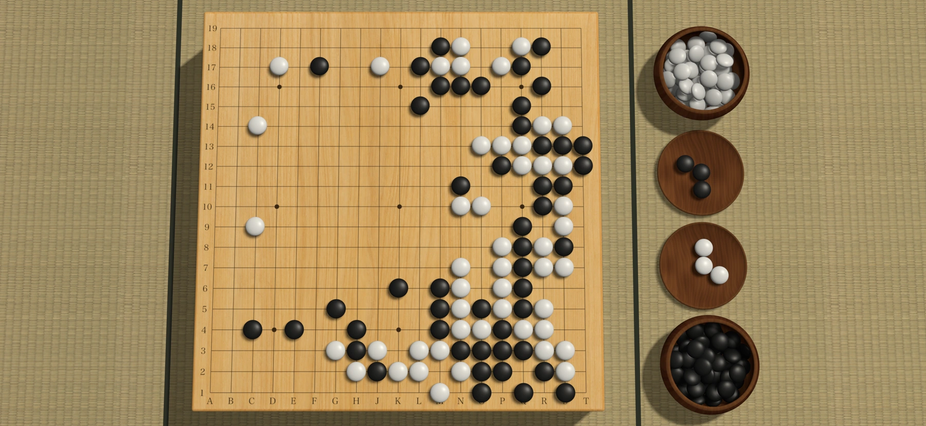 榧木主题中的棋盘、棋子、棋盒与环境